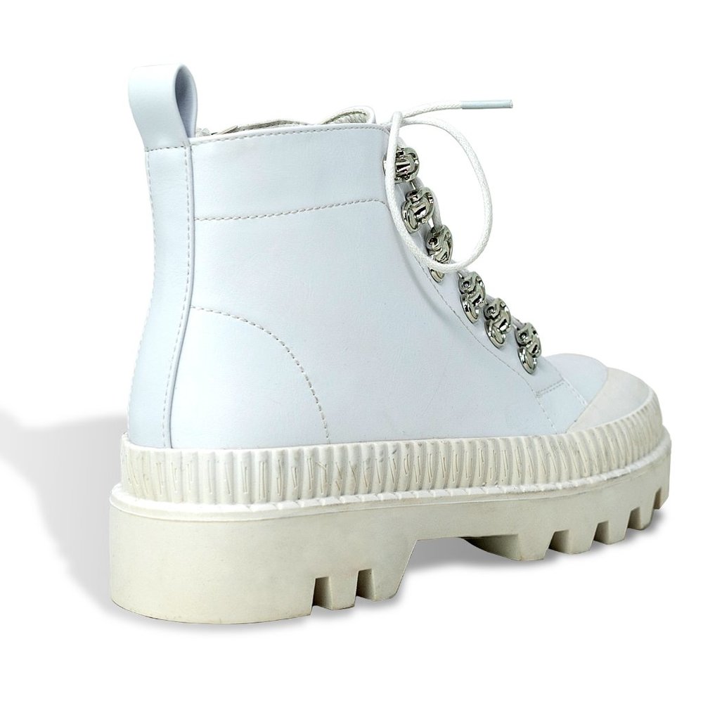 Women's Lace Up Ankle Boot By Chase + Chloe - Picture 3 of 4